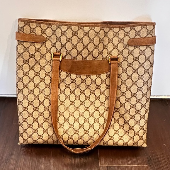 Gucci Vintage GG Supreme Leather  Tote - Picture 2 of 10